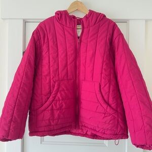 a new day Fuchsia Puffer Jacket